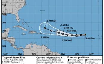 NOAA: Tropical Storm Erin To Become Major Hurricane, Spaghetti Models