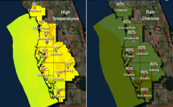 Excessive Rainfall, Local Flood Risk For Tampa Bay, Southwest Florida