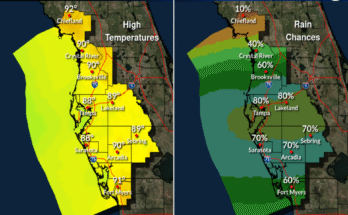 Rain, Thunderstorms For Tampa Bay, Southwest Florida
