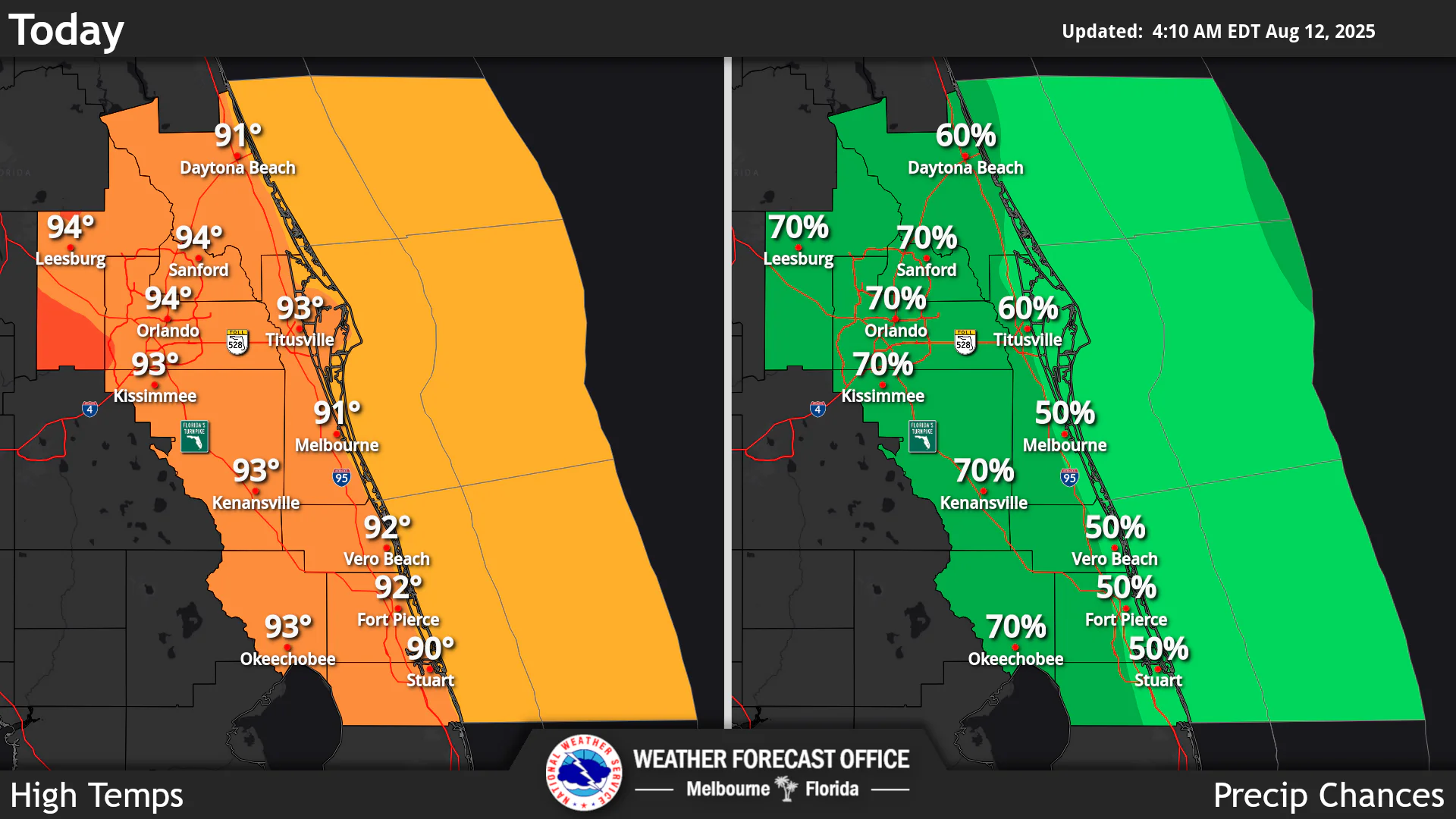 Muggy Heat, Thunderstorms For Central Florida