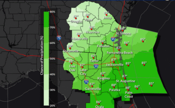 Heavy Rain, Thunderstorms, Flash Flooding For North Florida