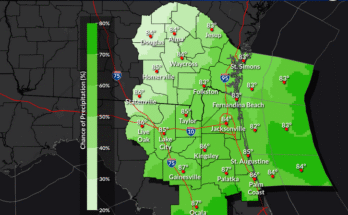 Heavy Rain, Flood Risk For North Florida