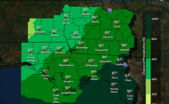 More Rain For Florida Panhandle and Big Bend
