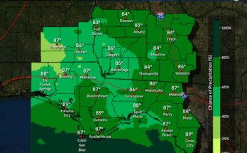 Heavy Rain, Flood Risk For Florida Panhandle and Big Bend
