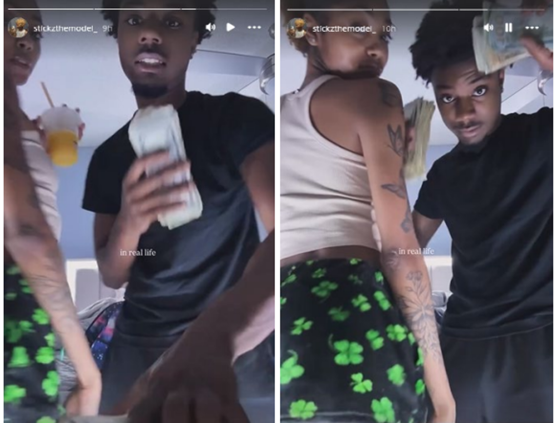 A few hours after the last of the robberies, Williams posted photos on social media of Williams and Ward, with Ward holding cash in both hands.