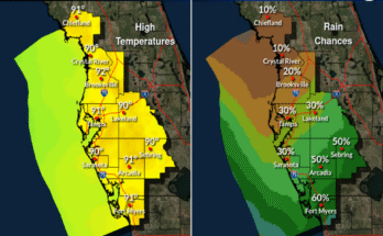Late Afternoon Thunderstorms for Tampa Bay, Southwest Florida