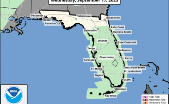 Scattered Thunderstorms For Central Florida