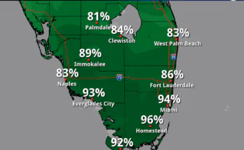 Thunderstorms, Urban Flooding For South Florida