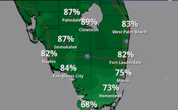 Thunderstorms, Excessive Rainfall Risk For South Florida