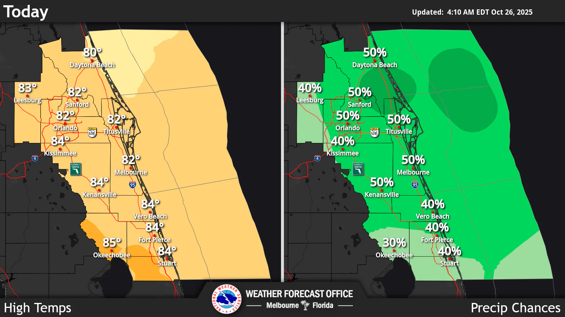Thunderstorms For Central Florida