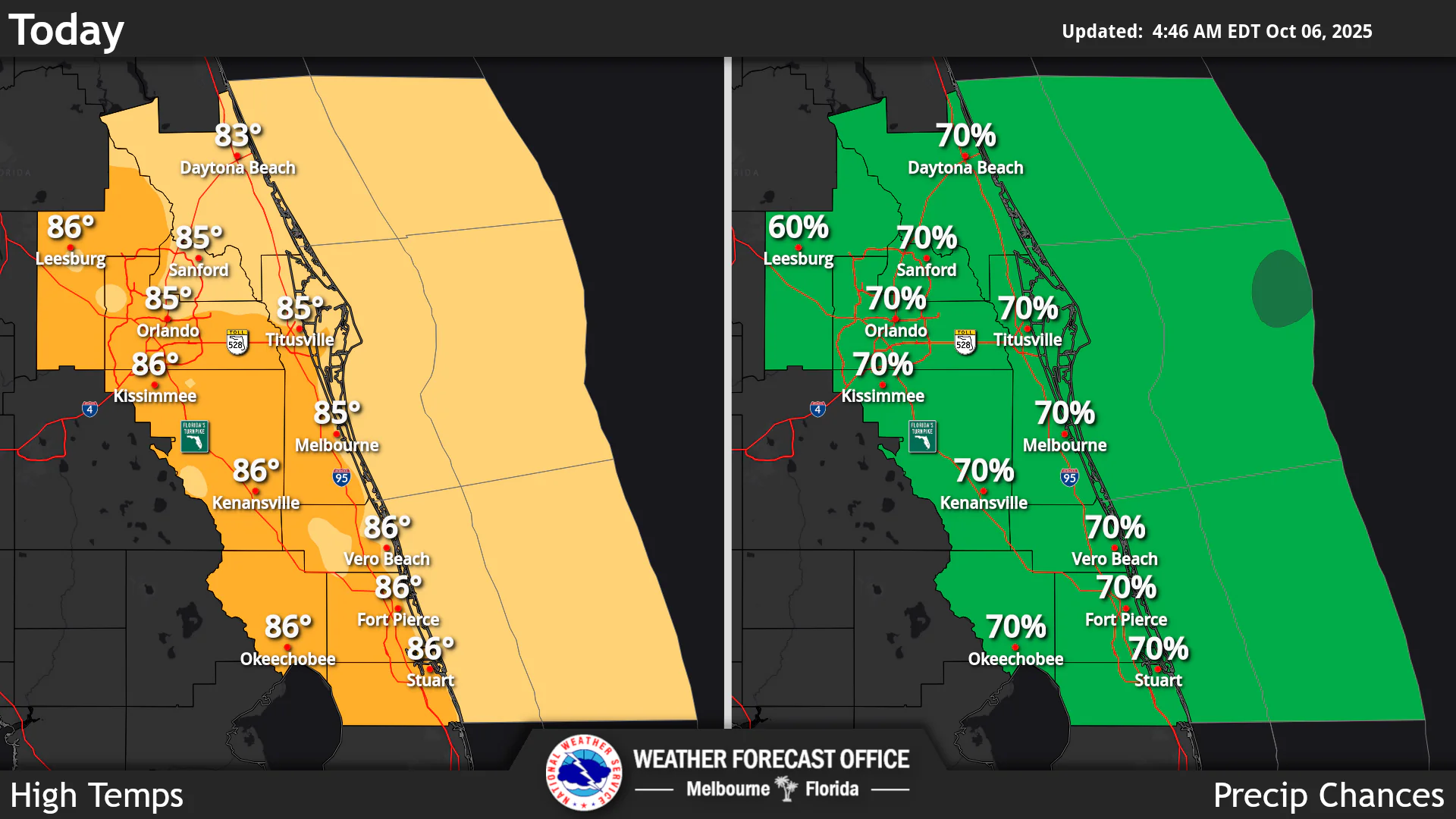 Coastal Flooding, Rain, Gusty Winds For Central Florida
