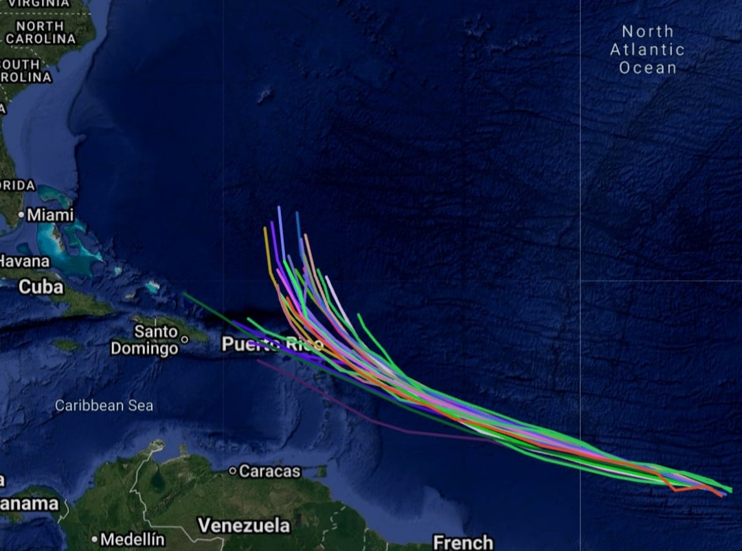 Invest 95L 2025 Computer Models, Spaghetti Models
