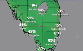 Coastal Flooding, Heavy Downpours, Gusty Winds For South Florida