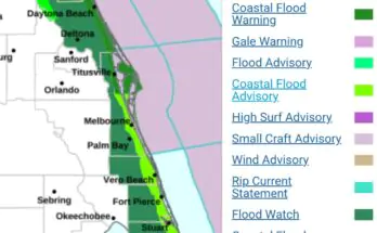 Coastal Flood Warning For East Central Florida