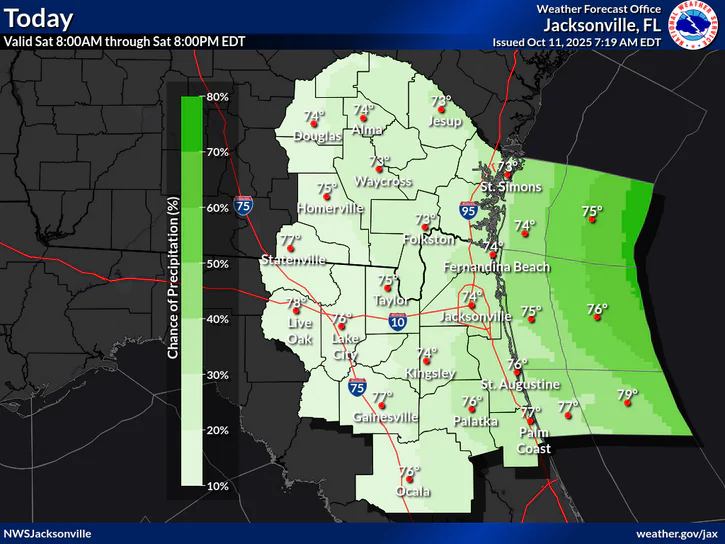 Rough Surf, Coastal Flooding For North Florida
