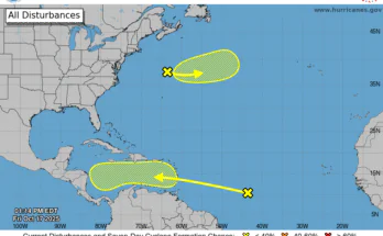 NOAA: 30% Chance Tropical Cyclone Forms Over Caribbean