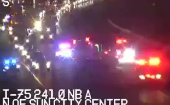 Crash Causes Significant Delays on Northbound I-75 in Hillsborough County