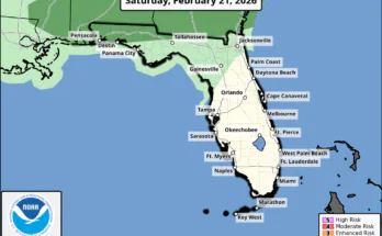 Severe Thunderstorm Risk, Red Flag Warning For North Florida