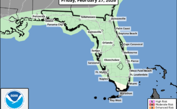Strong Thunderstorm Risk, Gusty Winds For North Florida