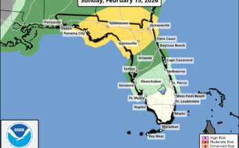 Severe Thunderstorm Risk For North Florida