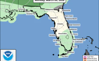 Thunderstorms, Rain For Florida Panhandle