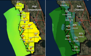 Thunderstorms, Heavy Rain for Tampa Bay and Southwest Florida