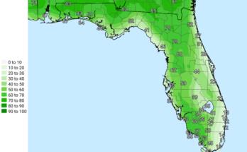 Thunderstorms, Heavy Rain For Florida Panhandle and Big Bend