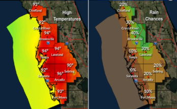 Thunderstorms, Rain For West Central Florida, Southwest Florida