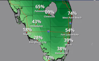 Heavy Rainfall, Severe Thunderstorm Risk For South Florida