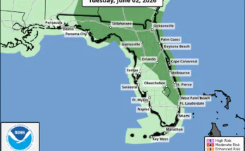 Severe Thunderstorms, Heavy Downpours For North Florida
