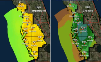 Thunderstorms, Gusty Winds for Tampa Bay and Southwest Florida