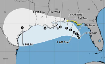 NOAA: Tropical Depression 2 Projected Path To Louisiana, Spaghetti Models