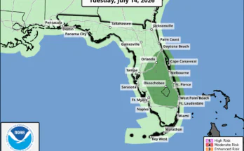 Severe Thunderstorms Risk For East Central Florida