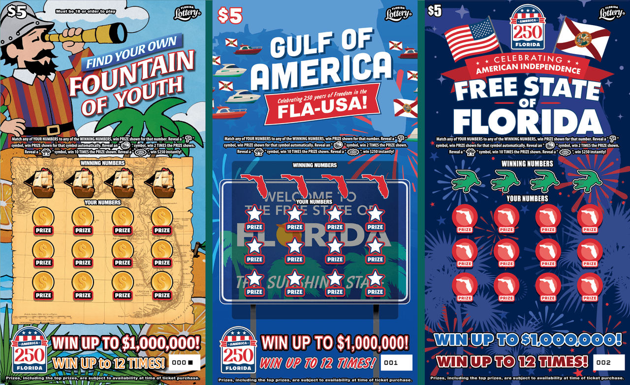 Florida Lottery America 250 Scratch-Off Game